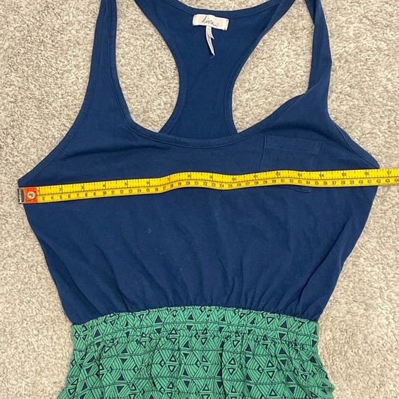 Kirra Racerback Minidress with Pockets Blue‎ & Green XS Pre-owned - Picture 5 of 7